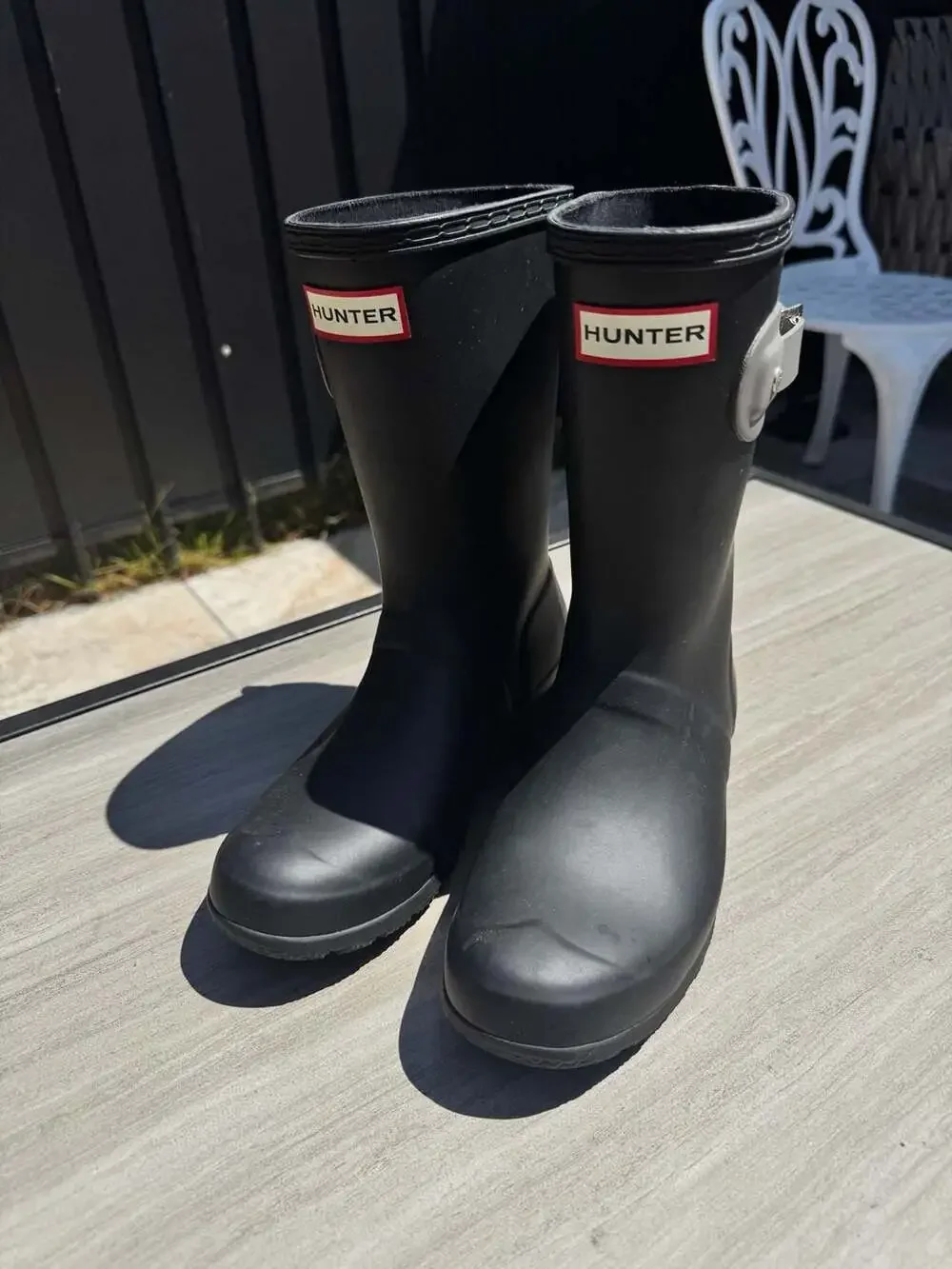 Hunter Original Tour Short Boot Black W6